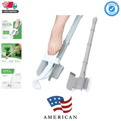 Sock Ox by, dispositivo de ayuda de calcetín ajustable para personas mayores, no para calcetín de compresión... Foto 1 de 4