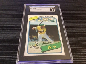 1980 Topps Rickey Henderson RC #482 SGC 6 #0597385 - Picture 1 of 3