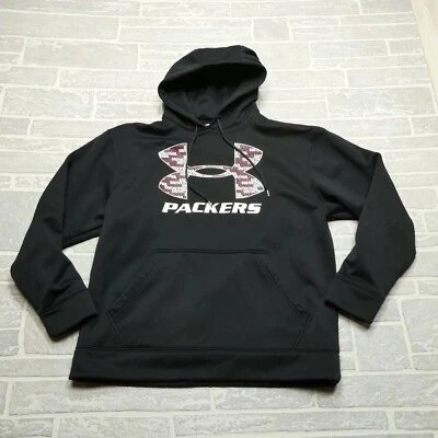 Under Armour Green Bay Packers Sudadera con Capucha Adulto M Negro Polar Sudadera con Capucha NFL Foto 1 de 4