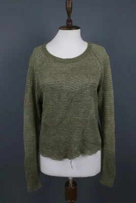 Зеленый 100% льняной вязаный пуловер Polo Ralph Lauren размер S - Изображение 1 из 4