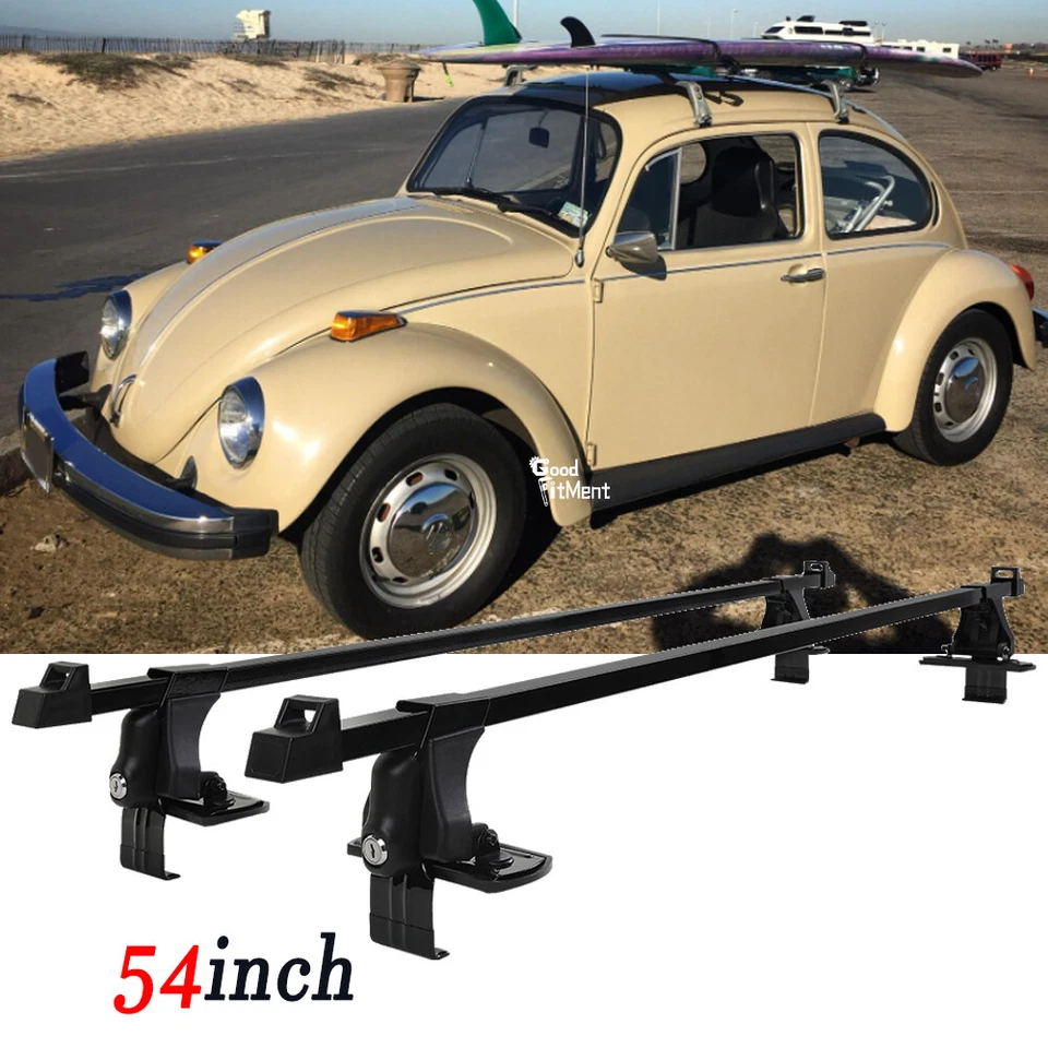 54" Car Top Roof Rack Cross Bar Luggage Carrier For Volkswagen Beetle 2000-2019 - Image 1 of 4