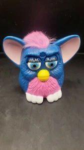 McDonalds Furby Happy Meal Toy 1998 Works Great Blue with Pink Hair. "NEW" - Picture 1 of 3