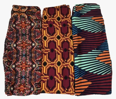 Lote de 3 Leggings LuLaRoe Estampados Geométricos Multicolores OS Talla Única Mujeres LL8G Foto 1 de 3