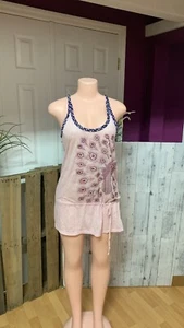 Custo Barcelona Pink, Purple Tank Dress Sz 2 - Picture 1 of 7