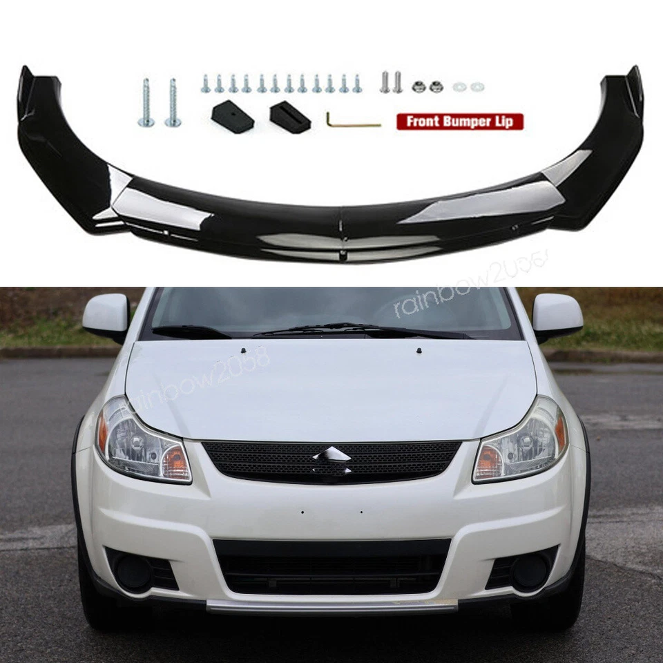 For 2007 Suzuki SX4 Hatchback 4Pc Front Bumper Lip Spoiler Splitter Body Kit Foto 1 de 4