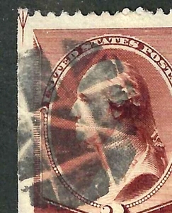 Billete de Washington Sc #210 Flecha Ul Geométrica Elegante Cancelación 2 Céntimos 1883 EE. UU. 58E26 - Imagen 1 de 2