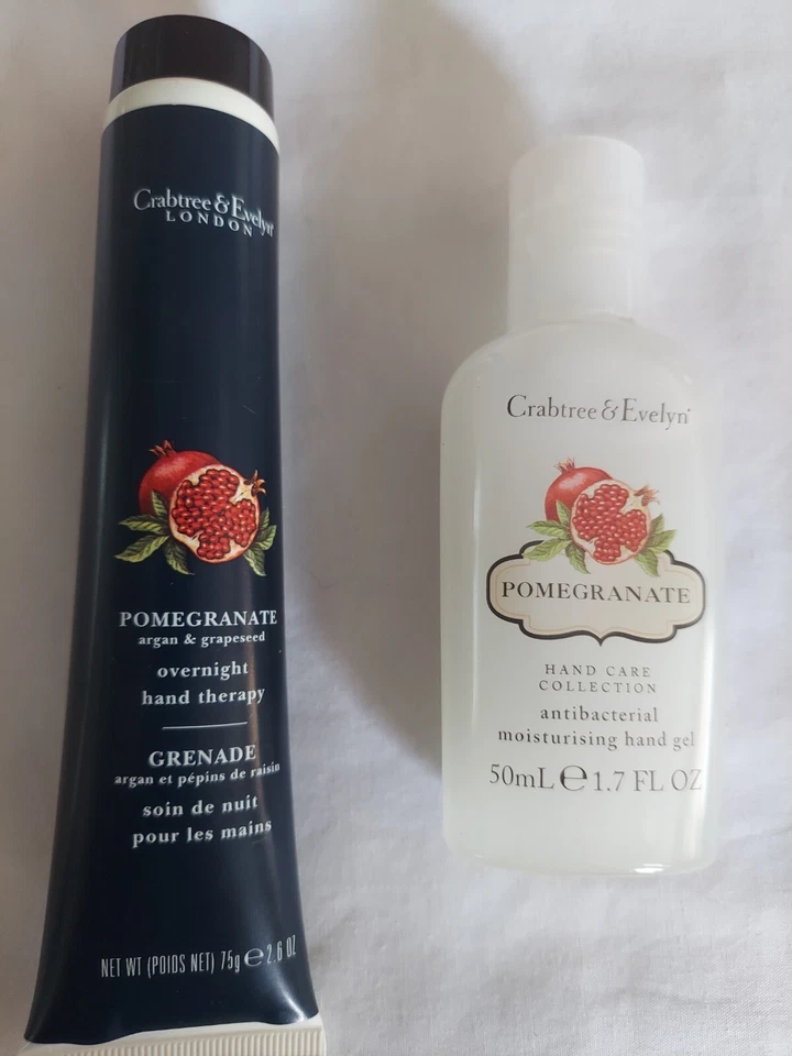 Crabtree & Evelyn Pomegranate HAND THERAPY Lot of 2 Items 1.7 oz & 2.6 oz - Image 1 of 1