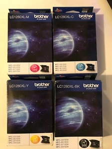 Genuine Original Brother LC1280XL C/M/Y/BK 4-Pack Printer Ink Cartridges - 2024 - Picture 1 of 4