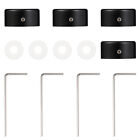 4 Sets guitar footswitch topper Metal Footswitch Toppers Topper for Pedal