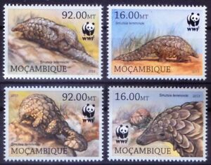 Mozambique 2013 MNH 4v, WWF, Pangolins, Wild Animals  