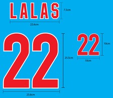LALAS #22 USA Away World Cup 1994 NAME NUMBER PU PRINT EXCELLENT QUALITY