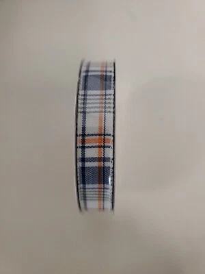 Celebrate It Wired Ribbon 5/8 x 25ft Plaid Fall/Buffalo Check Polyester Rolls - Image 1 of 4