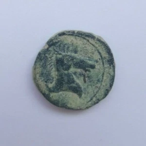 Moneda Cartaginesa Calco Cabeza Tauit - Imagen 1 de 2