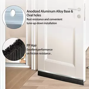3er-Pack 39" Tür Zugluftstopper Bürste - 3" breite Dichtung für Garage, Haus, Fenster - Bild 1 von 10