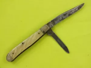VINTAGE OLD US CAMILLUS CUTLERY NY New York 2 BLADE FOLDING POCKET KNIFE - Picture 1 of 10