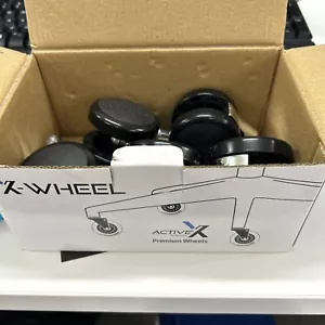 (5) X-WHEEL ACTIVE-X PREMIUM CLEAR WHEEL FOR X-CHAIR NON-LOCKING - Picture 1 of 4