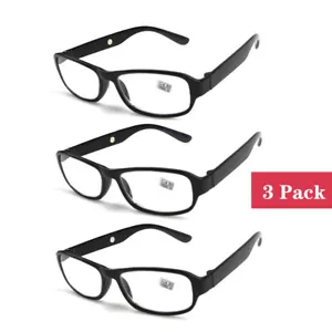 3 Stk Lesebrille Plastik Lesen Sehhilfe Dioptrien +4,5 +5,0 +5,5 +6,0 - Bild 1 von 14
