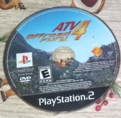 ATV Offroad Fury 4 (Sony PlayStation 2, 2006) PS2 Disc Only Black Label - Image 1 of 2