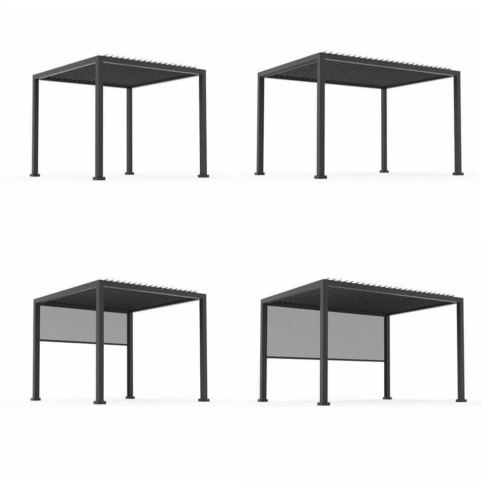 anndora® Pergola Lamellendach Pavillion Aluminium Wasserdicht Überdachung stabil - Bild 1 von 1