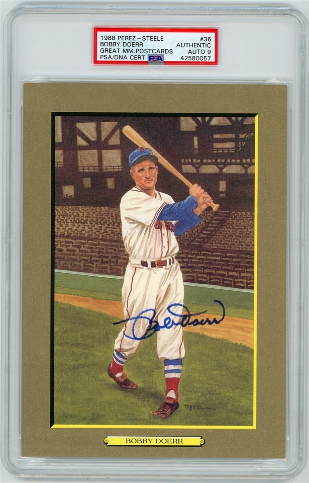 Bobby Doerr Signed Perez Steele Great Moments - PSA DNA 9 - Image 1 of 1