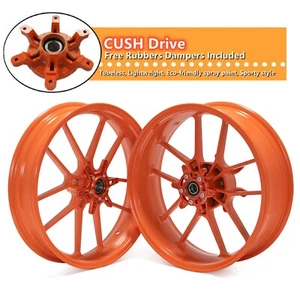 17x3.5/5 Supermoto Tubeless Wheels EXC SXF MXC 125-500 14-24 for Husqvarna FC FE - Picture 1 of 12