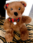 Dog Toy Stuffed Teddy Bear w/ Squeak Holiday New w/ Tag! Small