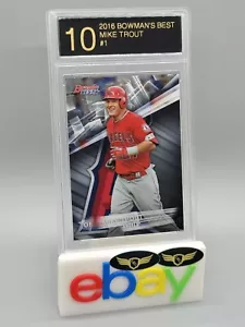 2016 Bowmans Best Los Angeles Angels MIKE TROUT #1 carta come nuova LRG 10 - Foto 1 di 2