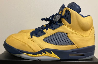 Air Jordan 5 Retro SP Michigan, size 14 CQ9541-704 Foto 1 de 4