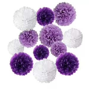 Tissue Paper Pom Poms Flowers for Wedding Birthday Party Baby Shower Decorati... - Picture 1 of 7