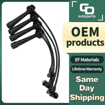 27400-2X140 4 cables de bujía para Kia Rio 2001-2005 L4 1,5 L 1,6 L 1594 CC 1493CC Foto 1 de 4