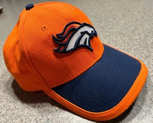 Denver Broncos New Era 39Thirty Hat Size Small/Medium Orange Blue NFL Cap - Picture 1 of 10