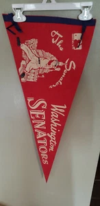 WASHINGTON SENATORS 1970'S MLB VINTAGE FELT PENNANT BASEBALL - Picture 1 of 2
