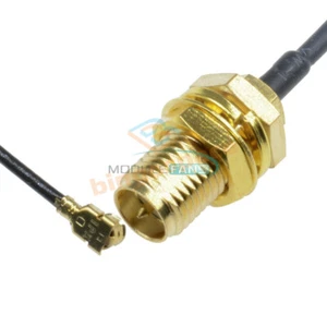 2PCS Mini Pci U.Fl To RP-SMA Antenna Router Mod Kit Wifi Connector Pigtail Cable - Photo 1/7