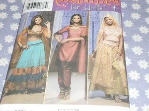 SIMPLICITY 4249 MISSES HAREM BELLY DANCE COSTUME PATTERN-UNCUT-14-16-18-20 - Picture 1 of 3