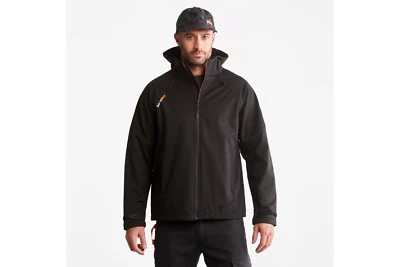 Men's Timberland Power-Zip Hooded Softshell Jacket TB0A5503 Black - Medium - Image 1 of 4