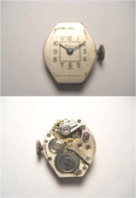 WYLER 17 Jewel Swiss Watch Movement REPAIR OR PARTS SILVER FACE WOB IMPORT CODE - Image 1 of 3