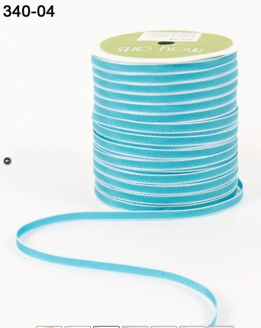 1/8" Solid Ribbon - May Arts - 340-04 - Turquoise - 200 Yds. - Image 1 of 1