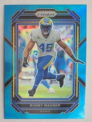 2022 Panini Prizm Blue Prizm Bobby Wagner Los Angeles Rams #166 Parallel - Image 1 of 2