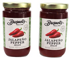 Lot of 2 Braswell JALAPENO Pepper Jellys, 10.5 oz Each Exp. 2026