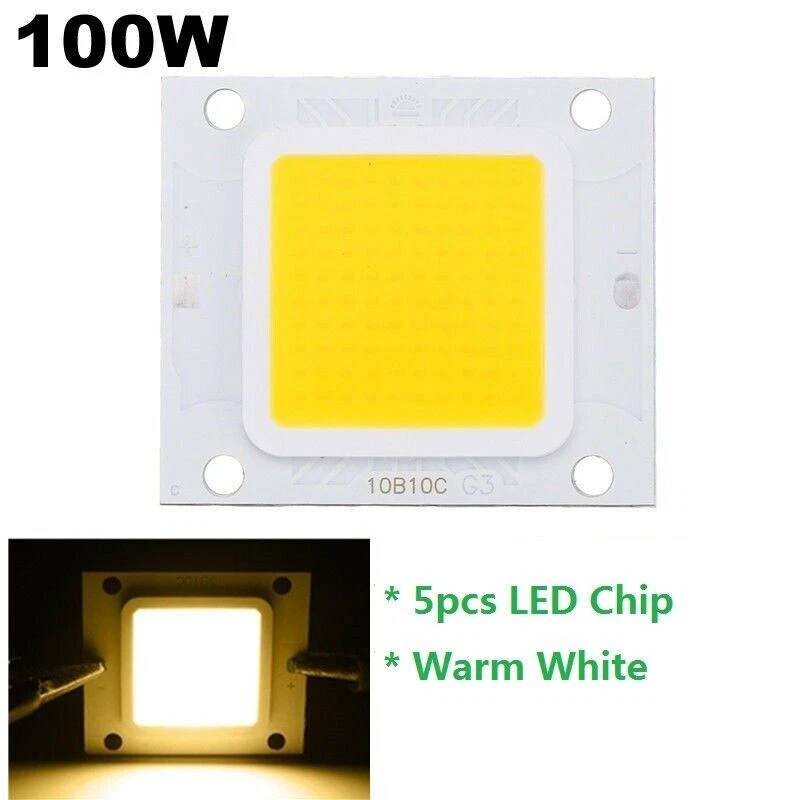 5x led chip cob 100w chips grow high power Warm White DC 28-36V for floodLight - Image 1 of 1