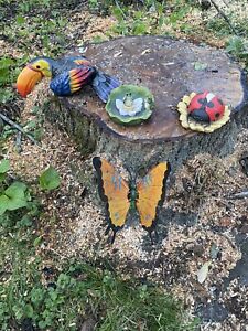Outdoor Animal Lawn Decor Butterfly, Toucan Ladybug Frog