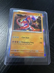 Pokémon TCG Koraidon Scarlet & Violet Base Set 124/198 Holo Holo Rare - Foto 1 di 2