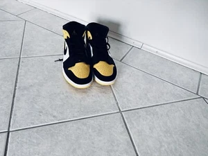 Nike AirForce hoch - gelb schwarz - Größe: 44 - Bild 1 von 3
