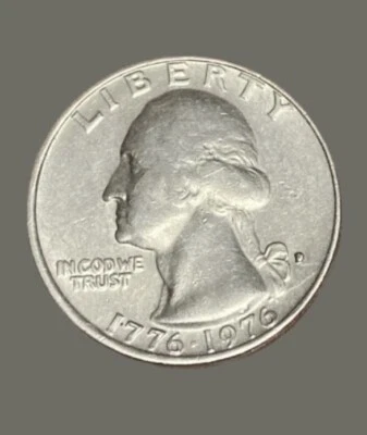 RARE Quarter 1776-1976 Denver "Filled D" Mint Error & off center Bicentennial - Image 1 of 4