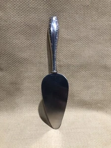Antique Vintage Small Sterling Handled Cheese Knife Server Scroll Handle 6” - Picture 1 of 3