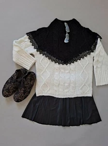 Women's Girls Anniel Ballet Derby Shoes Black Lace EU35, US5 - Picture 1 of 8