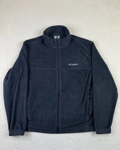 Columbia Granite Mountain Fleece Jacket Men's XL Black Full Zip Hiking Outdoor - Picture 1 of 9