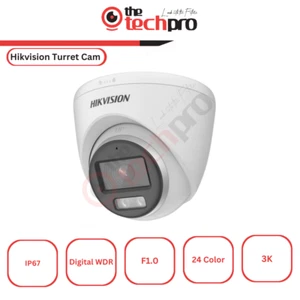 HIKVISION 3K COLORVU CCTV 6MP DS-2CE72KF0T-FS Built-In MIC CAMERA OUTDOOR Dome - Foto 1 di 2