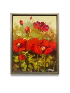 Arte de Nueva York - Pintura al óleo original 12X16 - hermosas flores - Imagen 1 de 5