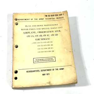 TM55-1510-204-34P-1, IPB, OV-1 Grumman Mohawk, Illustrated Parts Manual - Picture 1 of 5